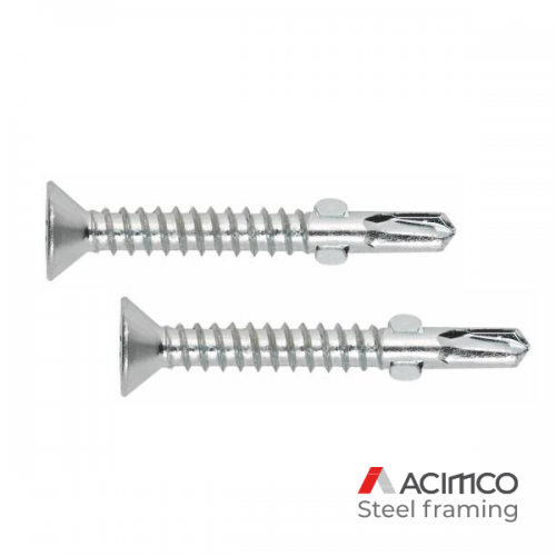 tornillo para fibrocemento con aleta